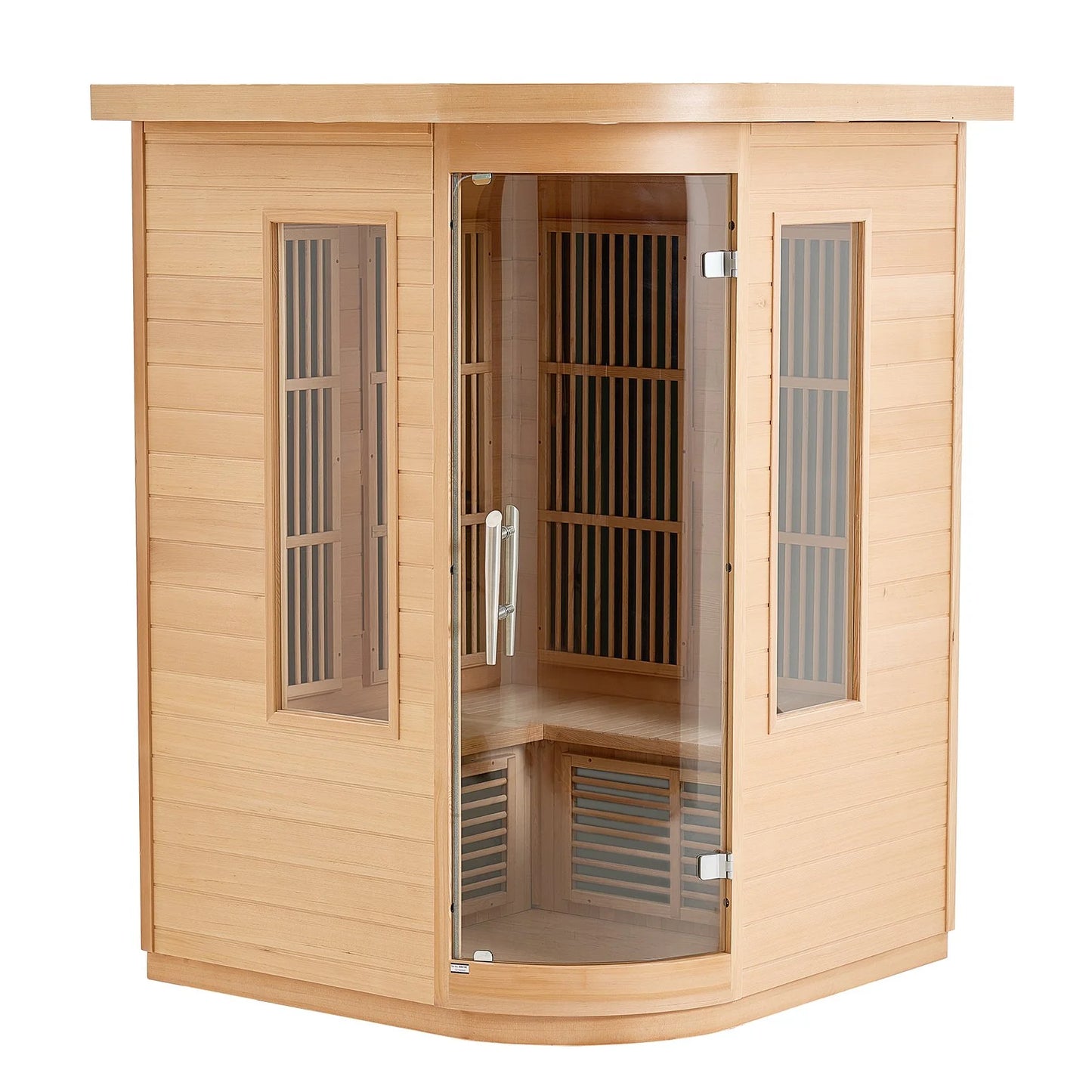 VEVOR Far Infrared Wooden Sauna Room Home Sauna Spa for 2 Person 1850W